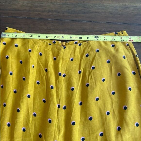ASTR The Label Gold Print Polka Dot Wide Leg Viscose Pants Size Small - Picture 8 of 12